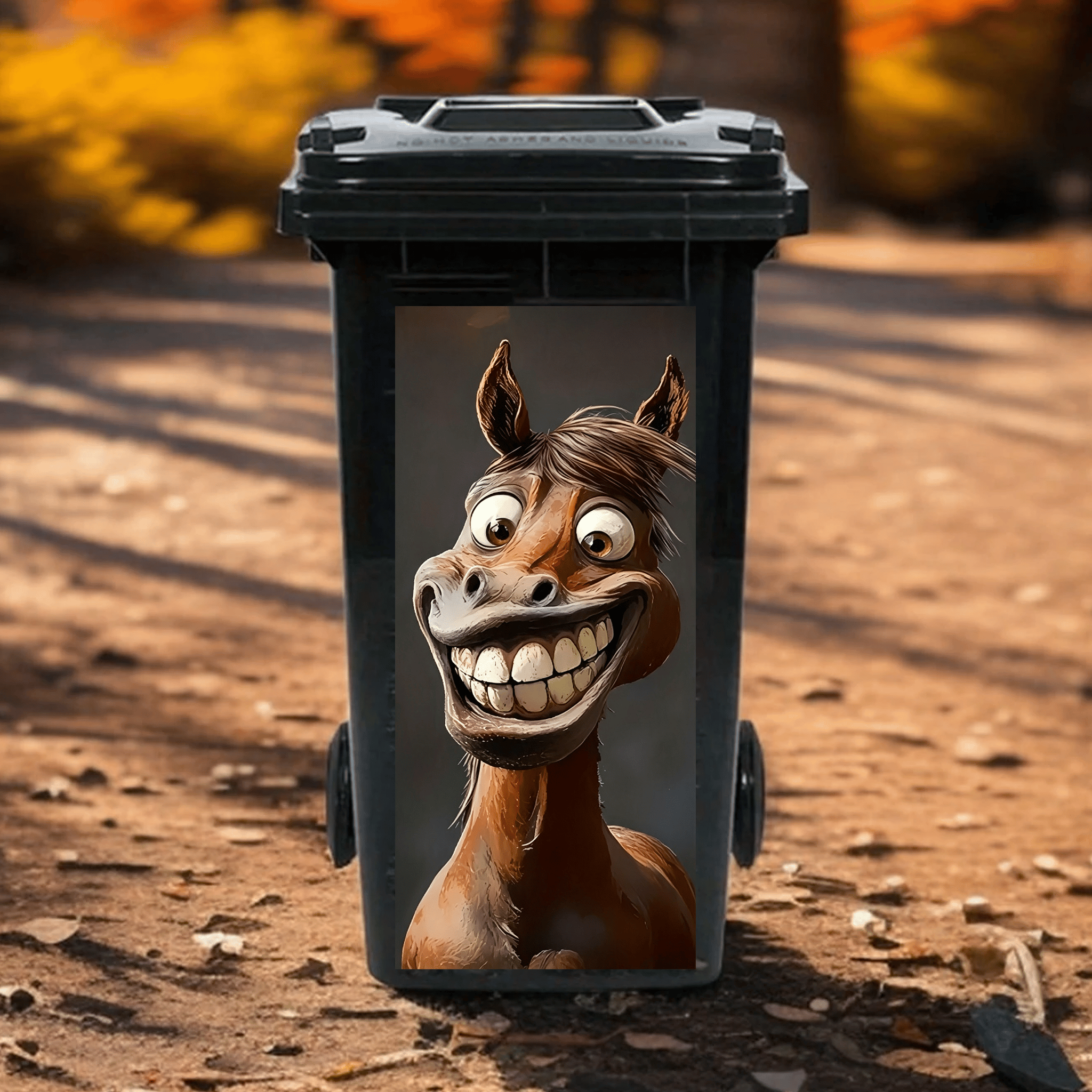 🐴 Creative Trash Can Sticker with Colourful Cartoon - image 12
