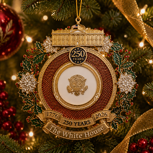 ✨White House 250th Anniversary Commemorative Medal Christmas Tree Ornament