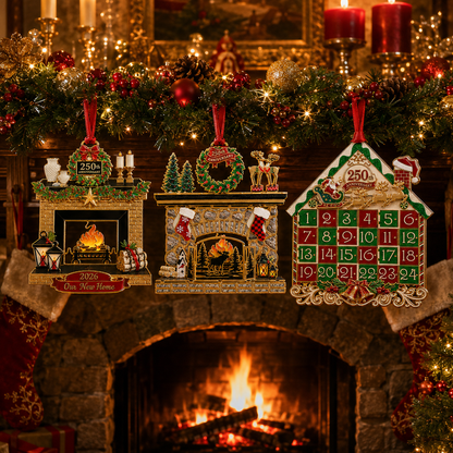 🔥Last 50pcs✨⏰ Limited anniversary edition✨Christmas fireplace decorations