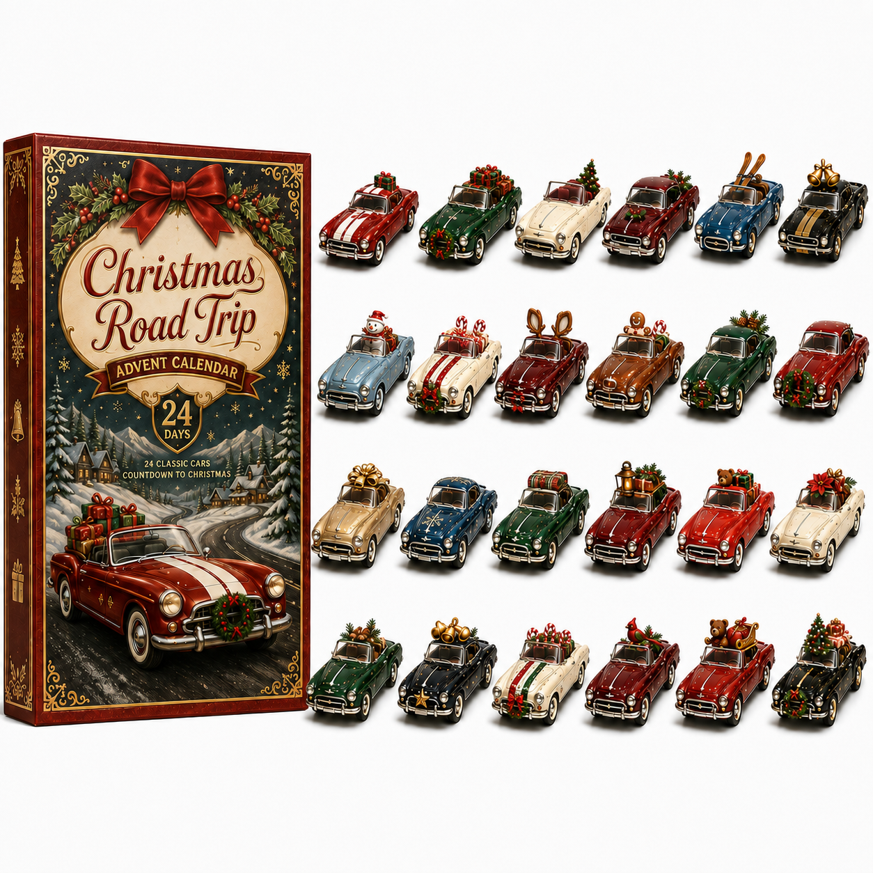 🔥Last 50 pcs✨⏰Last day 50% off🔥✨24-Day Advent Calendar - car