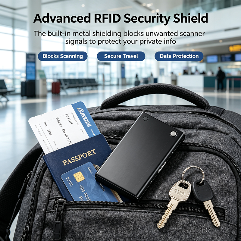 Men's Minimalist RFID Blocking Metal Card Holder Wallet💳 - image 5