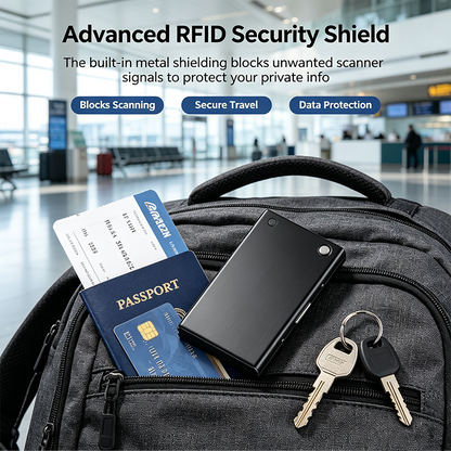 Men's Minimalist RFID Blocking Metal Card Holder Wallet💳 - image 5