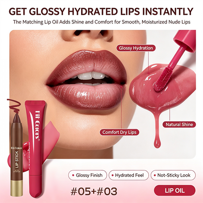 Matte Lip Liner & Moisturizing Lip Oil Cosmetic Set 💄 - image 10