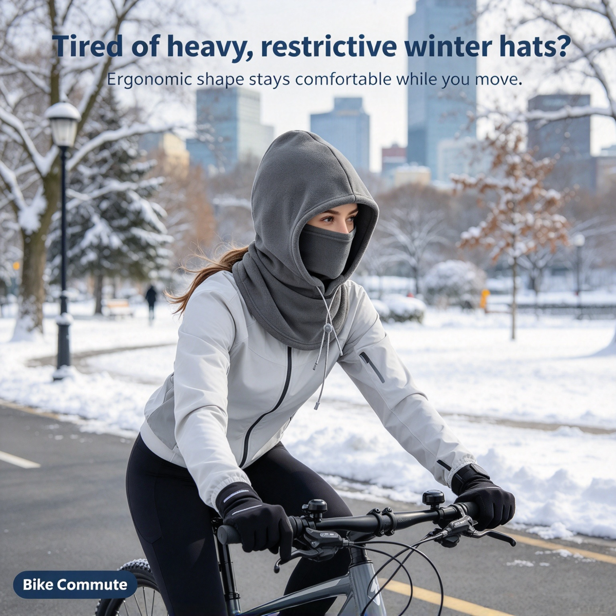 Integrated Flannel Warm Face Mask and Hat, Windproof and Warm🌬️