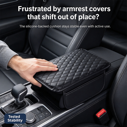 Multifunctional Car Armrest Box Cushion with Built-in Storage Bag 🚙