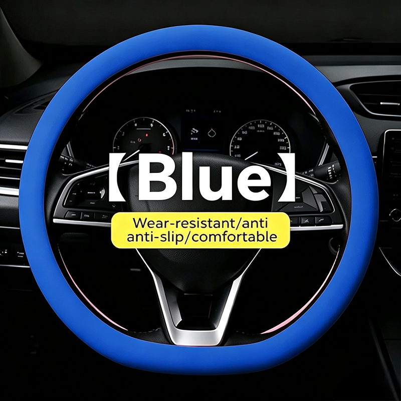 Universal Silicone Steering Wheel Cover, Non‑Slip Soft Grip All Season Car Steering Wheel Protector 🚗 - image 13
