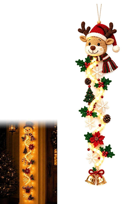 Glowing Christmas Door Hanger, Lighted Vertical Holiday Decor 🎄 - image 9