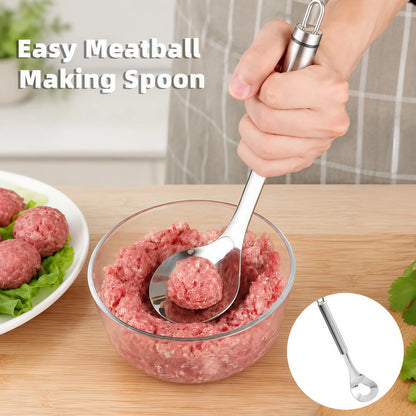 Stainless Steel Meatball Maker Spoon, Non‑Stick Meat Ball Extrusion Scoop 🍲 - image 7