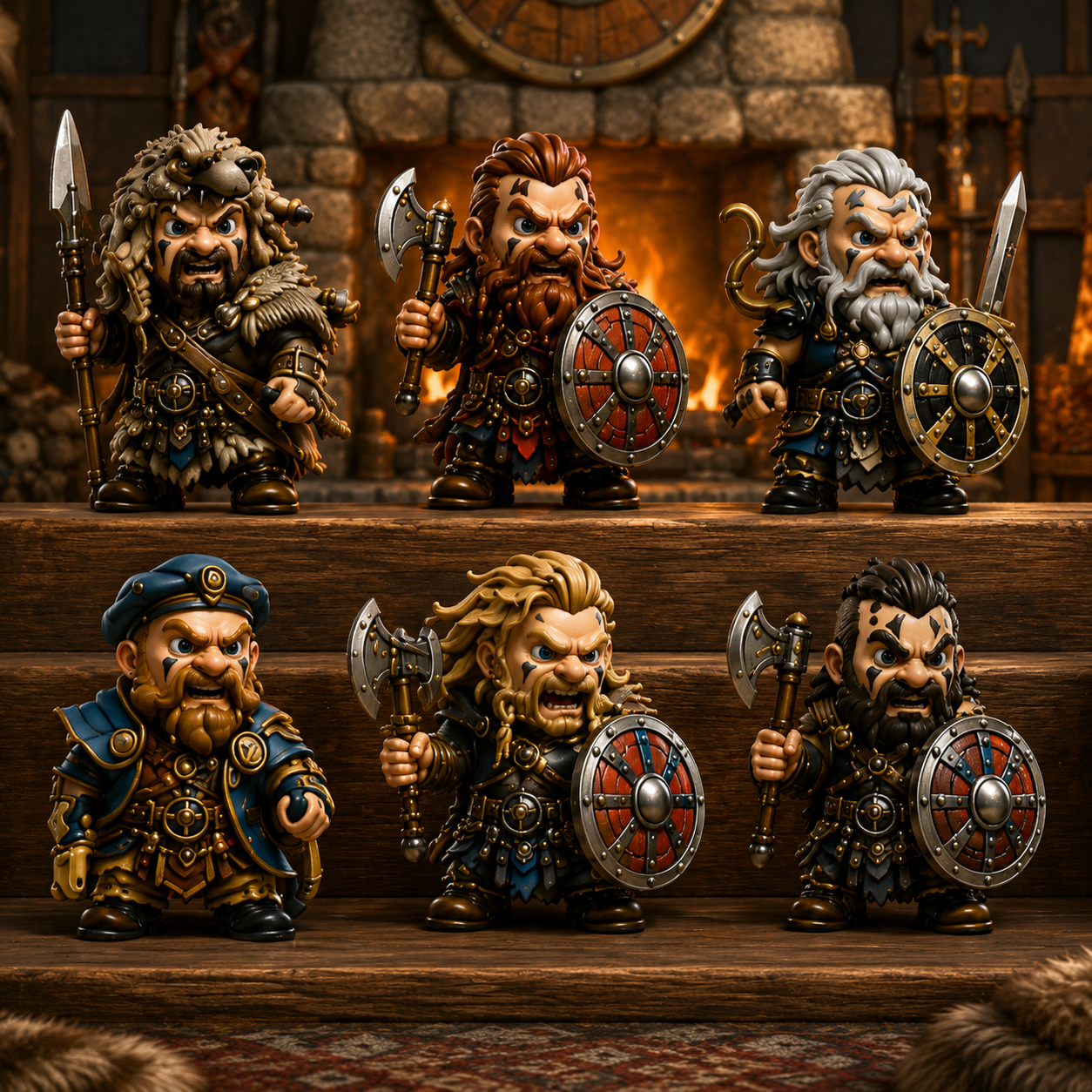 24 Days of Northern Legends – Warriors of the North Advent Calendar 2026 | 24 Collectible Viking Warrior Miniatures, Acrylic Charms Blind Box