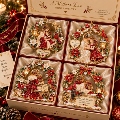 Mother & Daughter Christmas Ornament  –  Heartwarming Holiday Keepsake, Meaningful Christmas Gift for Mom & Daughter