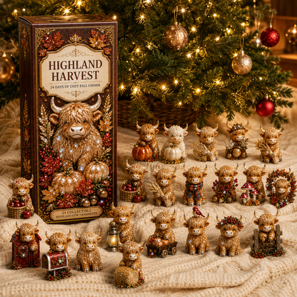 🔥Last 30 pcs✨⏰Last day 50% off🔥✨24-Day Advent Calendar - Highland Cattle
