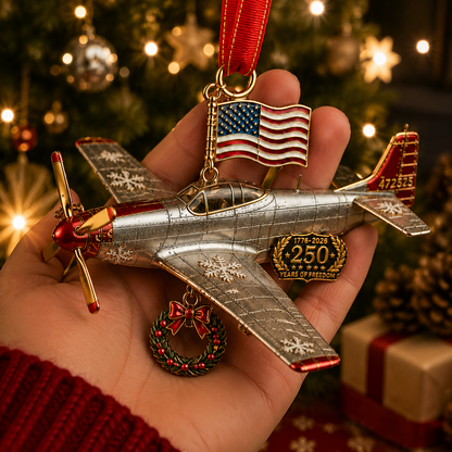 ✨250th Anniversary Airplane-Shaped Christmas Ornament