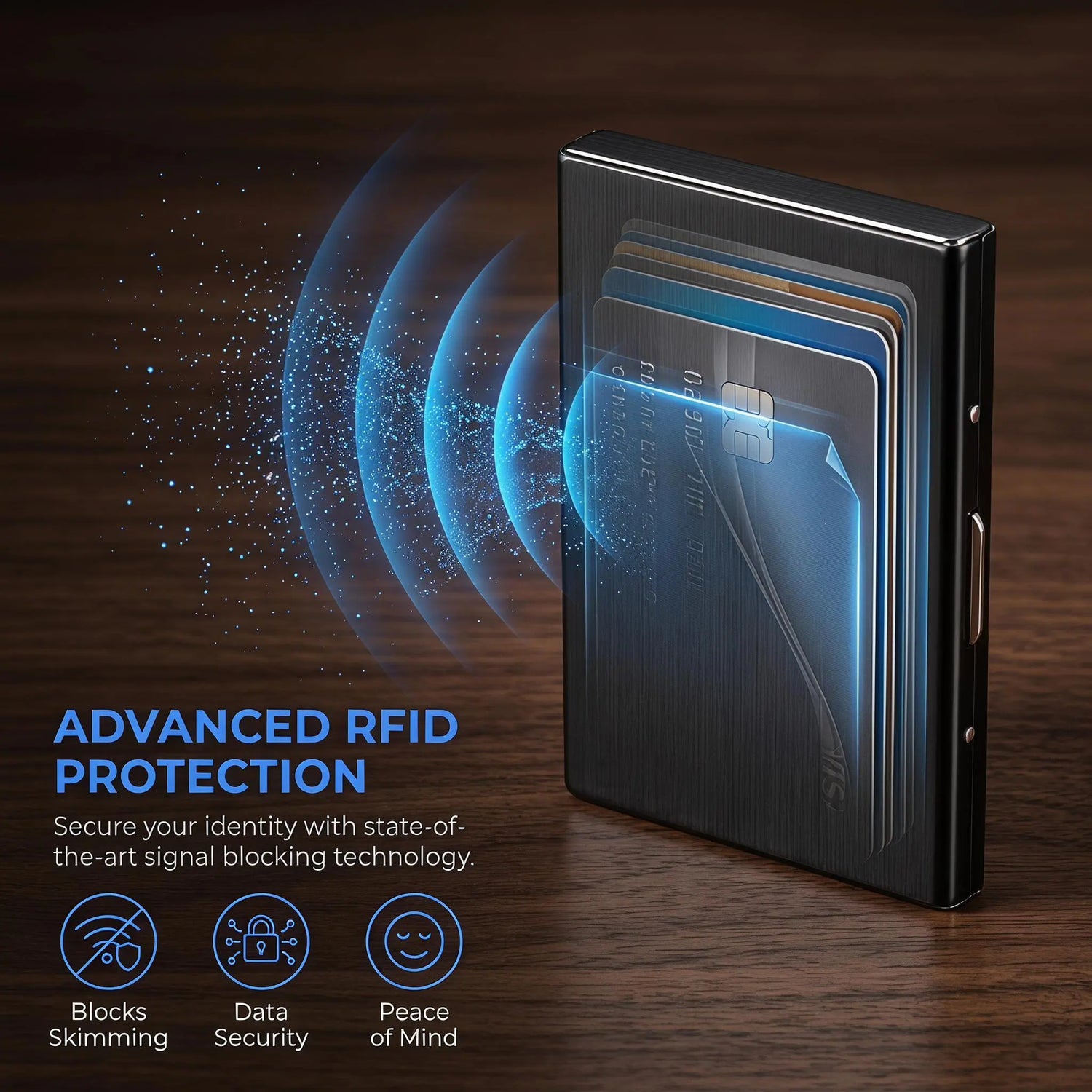 Men's Minimalist RFID Blocking Metal Card Holder Wallet💳 - image 9