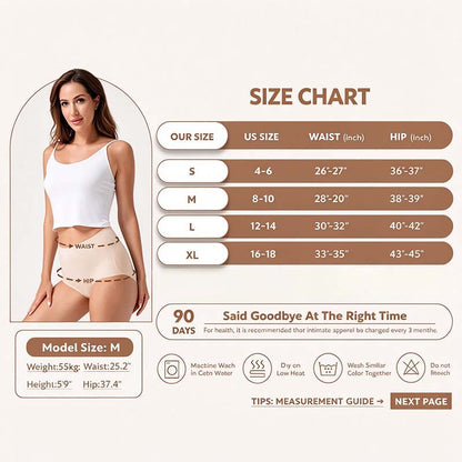 5-Pack Women's Classic Panties, Seamless High Waist Essential Underwear 🌸