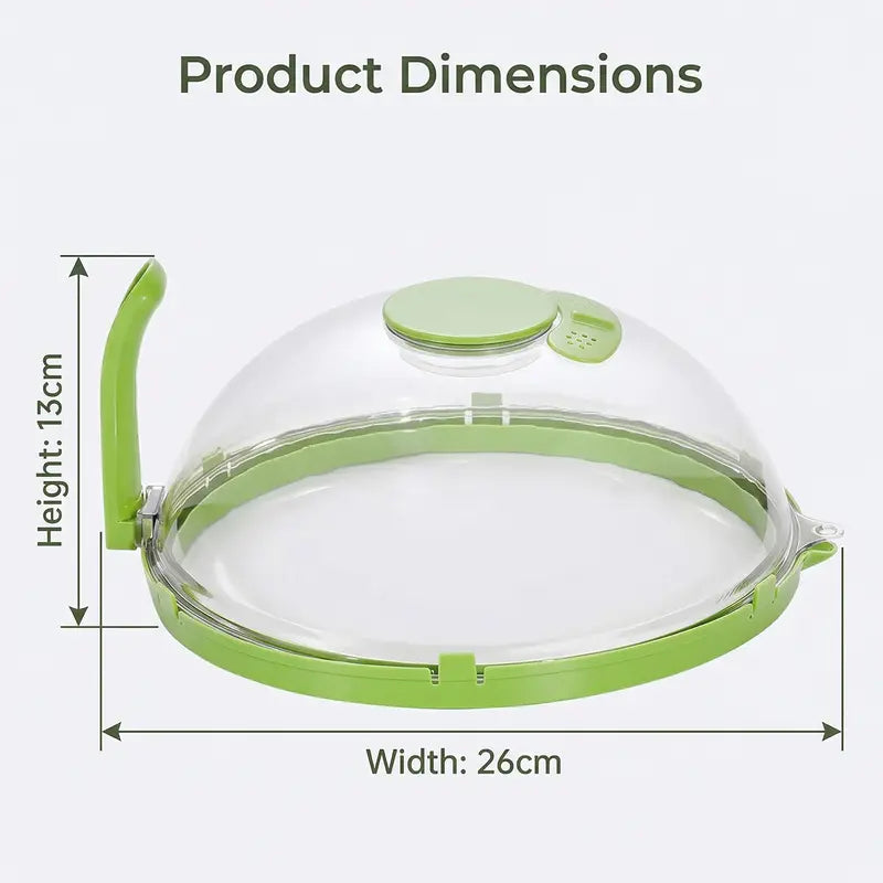🎁2-in-1 Transparent Microwave Splatter Cover With Handle - image 9