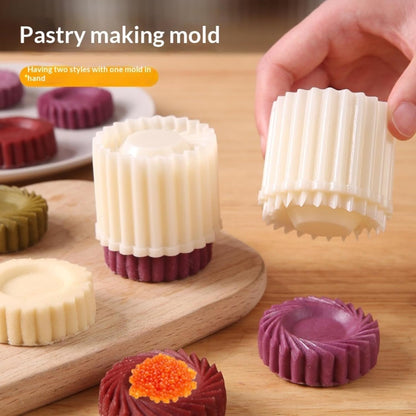 Sunflower‑Patterned Round Hand‑Press Mooncake Mold, French‑Style Lace Pastry Mold 🍪 - image 2