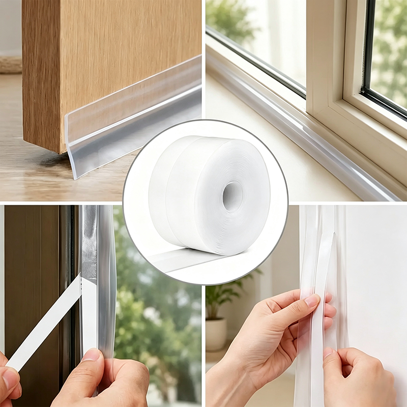 Adhesive Weather Stripping, 32.8Ft x 1.38in Draught Excluder Insulation Tape for Doors🚪 - image 1