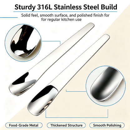 316L Stainless Steel Dessert Spade Spoon, Mirror Polished Thick Multi‑Purpose Spoon🥄 - image 9