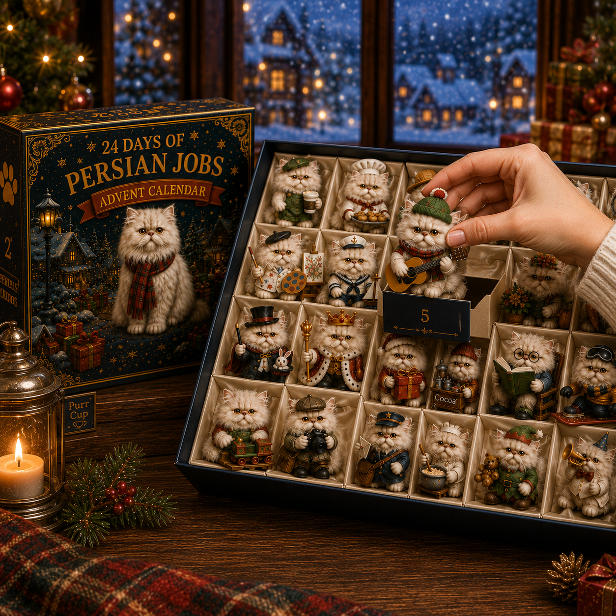 24 Days of Persian Jobs – 24 Unique Collectible Cat Figurines