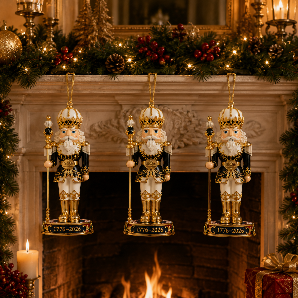 🔥Last 30 pcs✨⏰ Limited anniversary edition✨2026 America 250th Anniversary Imperial Nutcracker King Ornament