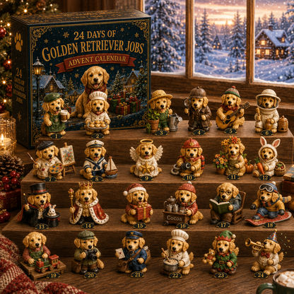 Golden Retriever Jobs Advent Calendar 2026 – 24 Days of Adorable Career-Themed Golden Retriever Miniatures & Christmas Surprises
