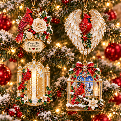 Cardinal Christmas Ornament –  Red Bird Holiday Keepsake, Meaningful Memorial Gift for Family & Loved Ones