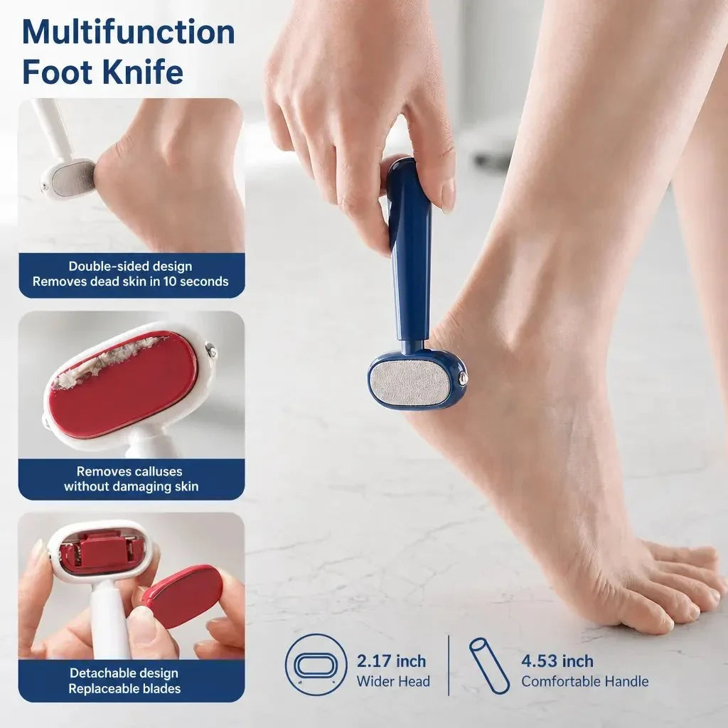 Dual‐Sided Foot Callus Remover, Replaceable Stainless Steel Blade Foot Scraper 🦶 - image 1