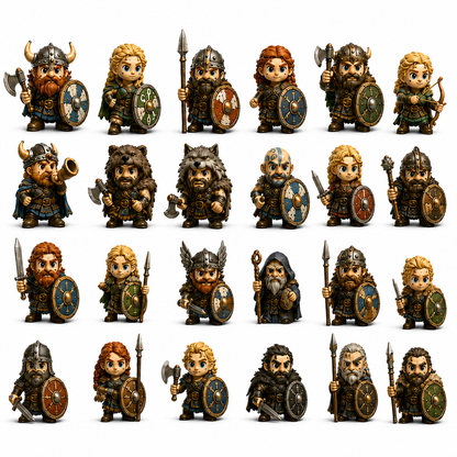 Viking Warriors Advent Calendar 2026 – 24 Collectible Norse Warrior Miniatures