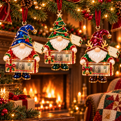 Christmas Gnome Money Holder Ornaments – 6 Festive Designs with Gift Tags