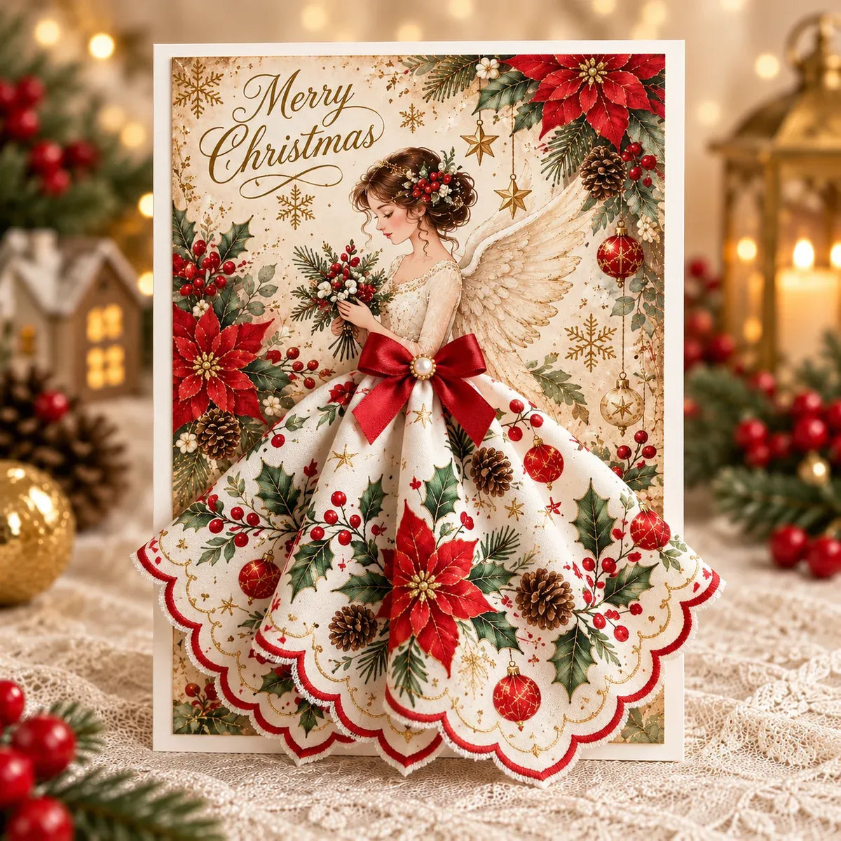 🪽✨3D Christmas Angel Greeting Card - image 2