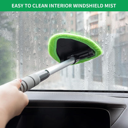 💥 💥 🔥 Windshield Cleaning Tool, Microfiber Car Window Cleaner with 4 Reusable and Washable Microfiber Pads and Extendable Handle - image 5