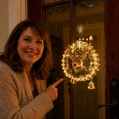 ✈️Last Day 50% OFF✨🎄Lighted Christmas Window Decoration with Suction Cup | Warm LED Window Light with Double-Layer Design & Multiple Festive Styles Flat Version✨ - image 12