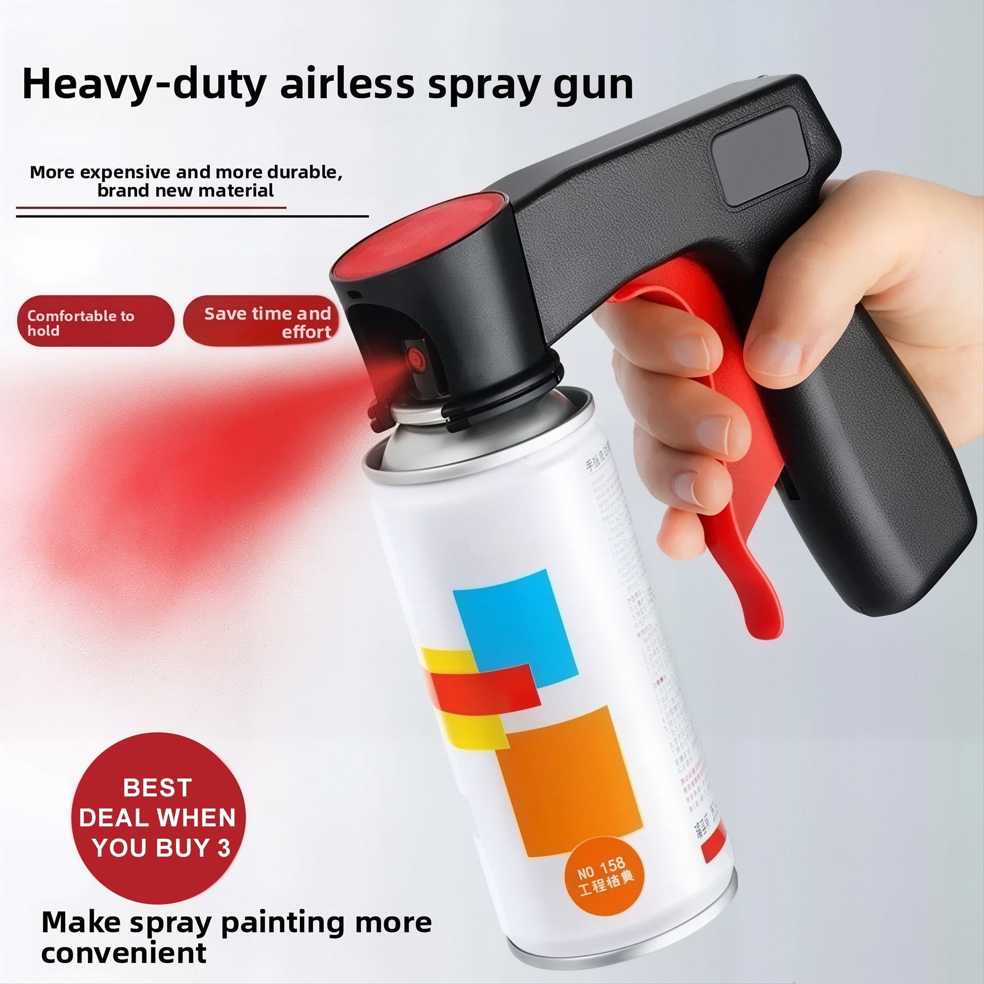 Ergonomic Aerosol Spray Can Trigger Handle - Durable Grip, One-Hand Use - image 1