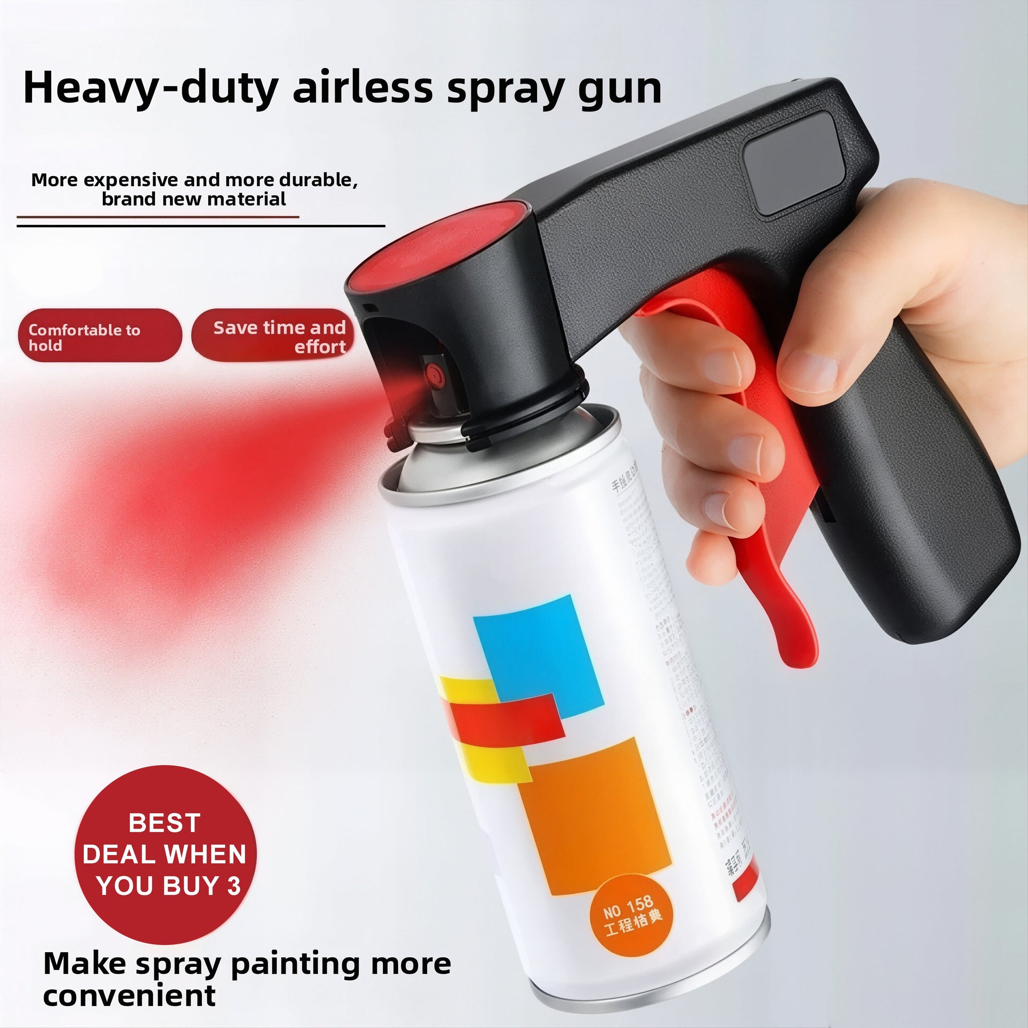 Ergonomic Aerosol Spray Can Trigger Handle - Durable Grip, One-Hand Use - image 1