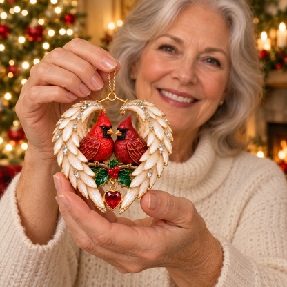❤️2026 Angel Wing Heart Christmas Ornaments