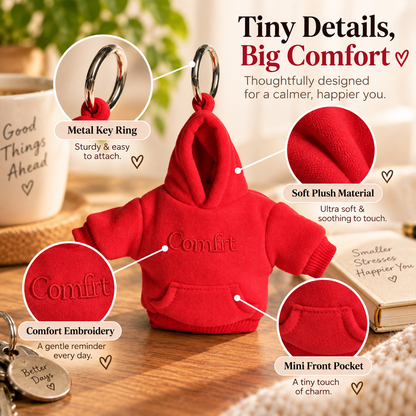 🔑 Stress-Relief Hoodie Charm – Portable Clip-On Keychain, Stylish & Multi-Use Gift Idea - image 4