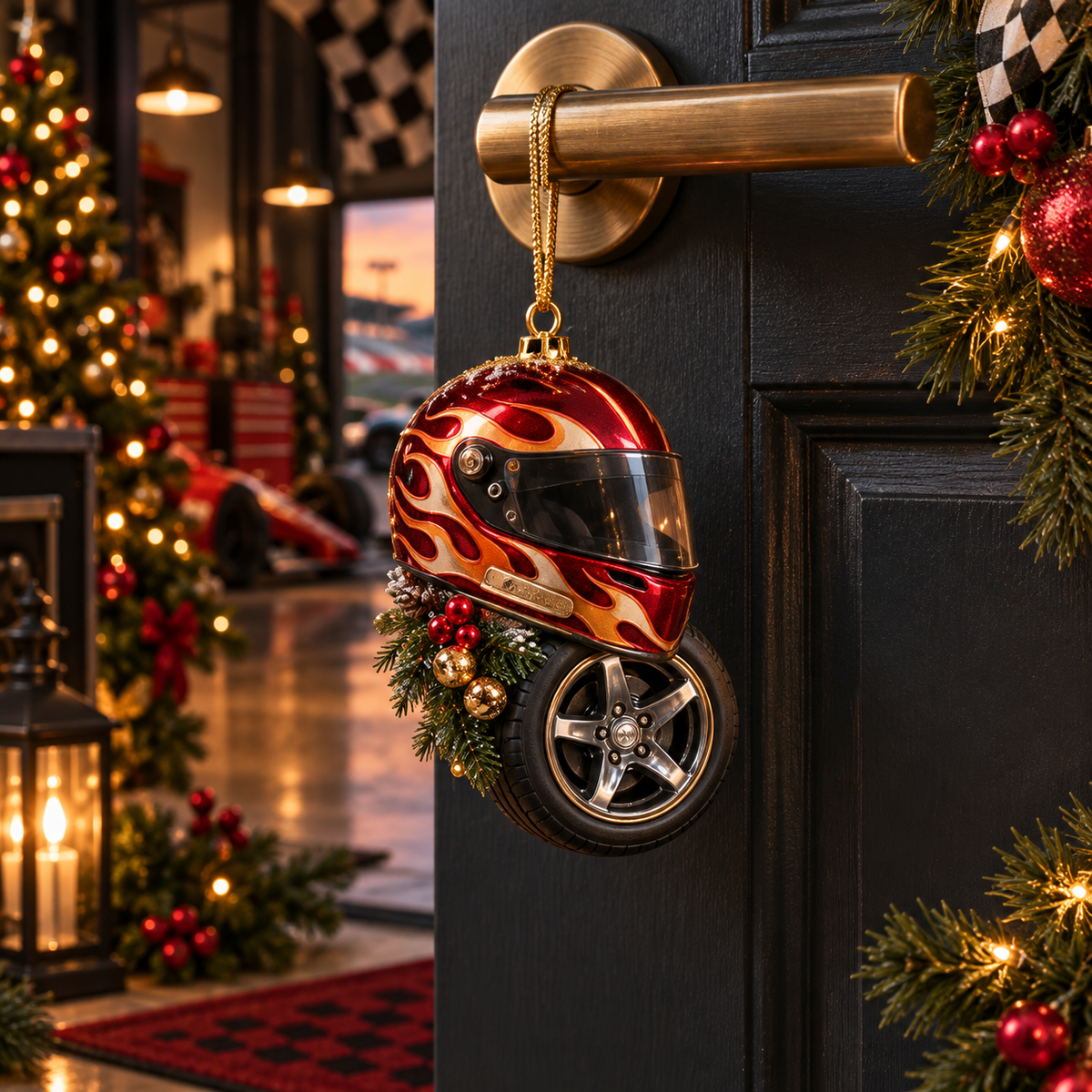 2026 Racing Helmet & Tire Christmas Ornaments – 9 Unique Designs for Motorsport Fans