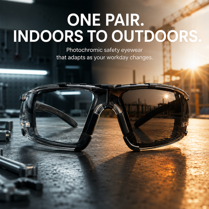 🕶️ Photochromic Safety Glasses – Indoor & Outdoor Impact Protection - image 1