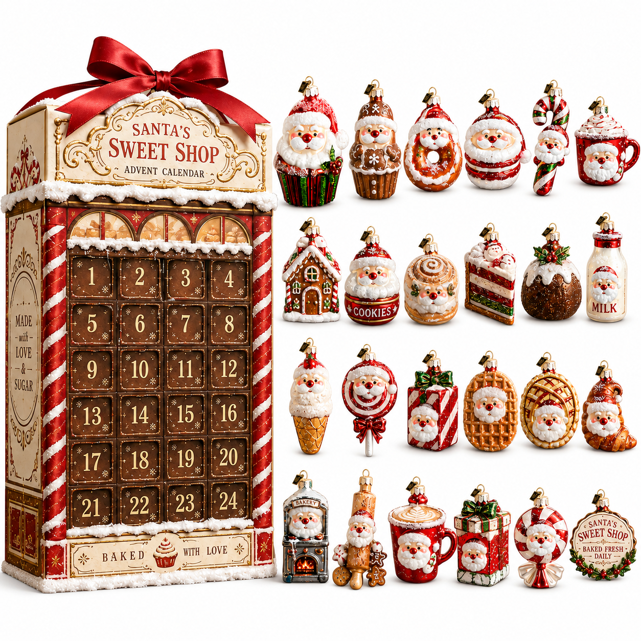✨24-Day Christmas Countdown Advent Calendar – Santa's Dessert Shop