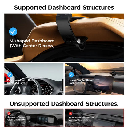 Strong Magnet Magnetic Cellphone Car Mount - Hands-Free Phone Holder, 95° Adjustable - image 6