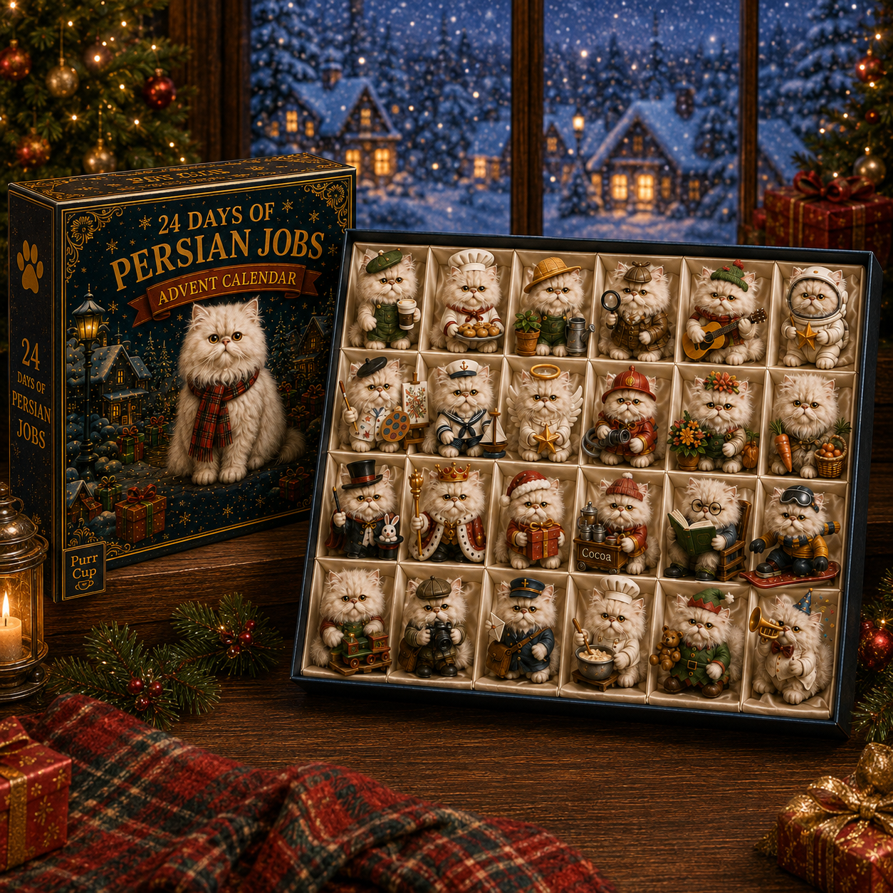 24 Days of Persian Jobs – 24 Unique Collectible Cat Figurines