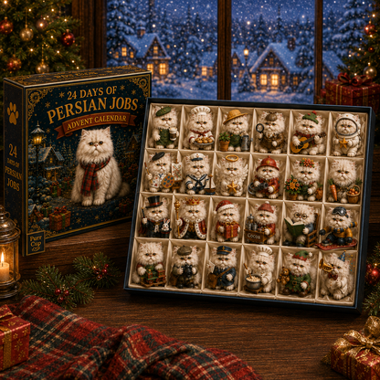 24 Days of Persian Jobs – 24 Unique Collectible Cat Figurines