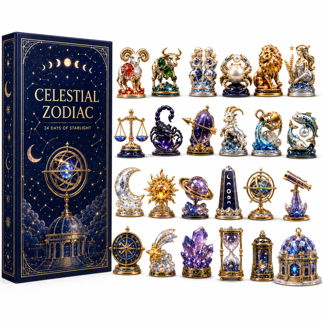 Celestial Zodiac 24-Day Christmas Advent Calendar