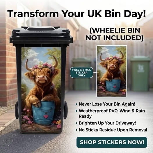 🐴 Creative Trash Can Sticker with Colourful Cartoon - image 2