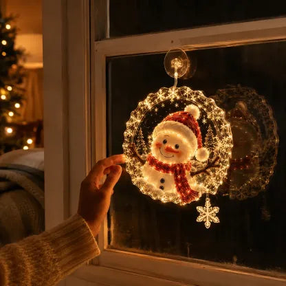 ✈️Last Day 50% OFF✨🎄Lighted Christmas Window Decoration with Suction Cup | Warm LED Window Light with Double-Layer Design & Multiple Festive Styles Flat Version✨ - image 24