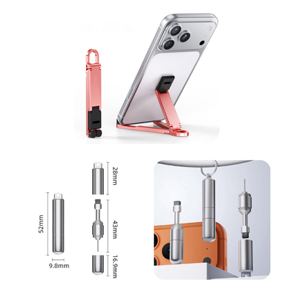📱Mini Aluminum Phone Stand Keychain Foldable Desktop Holder – Small Gadget, Big Convenience✨ - image 17