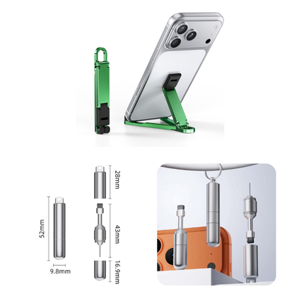 📱Mini Aluminum Phone Stand Keychain Foldable Desktop Holder – Small Gadget, Big Convenience✨ - image 19