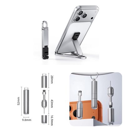 📱Mini Aluminum Phone Stand Keychain Foldable Desktop Holder – Small Gadget, Big Convenience✨ - image 22
