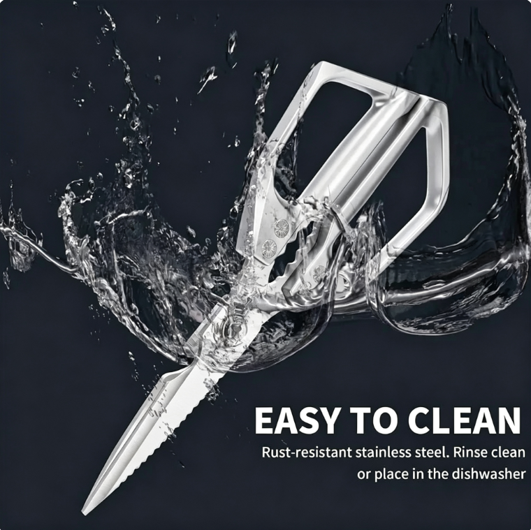 ✂️ Premium Japanese Steel Kitchen Shears 🧑‍🍳 Multi‑Purpose Heavy‑Duty Scissors For Meat, Fish & Fresh Herbs - image 2