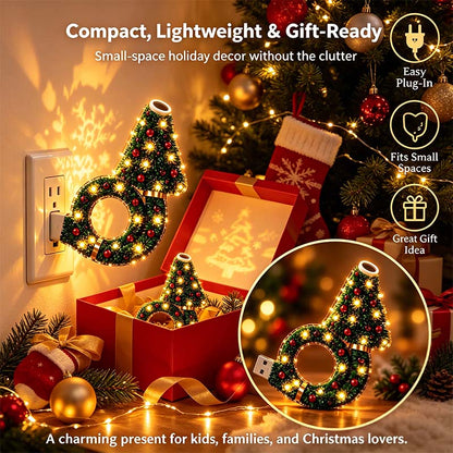 2026 New USB Plug-In Christmas Projector Night Light, 6+ Holiday Pattern Ceiling Lamp🎄 - image 8
